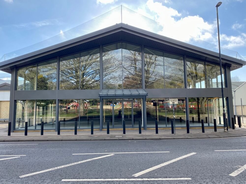 Commercial image outside of front