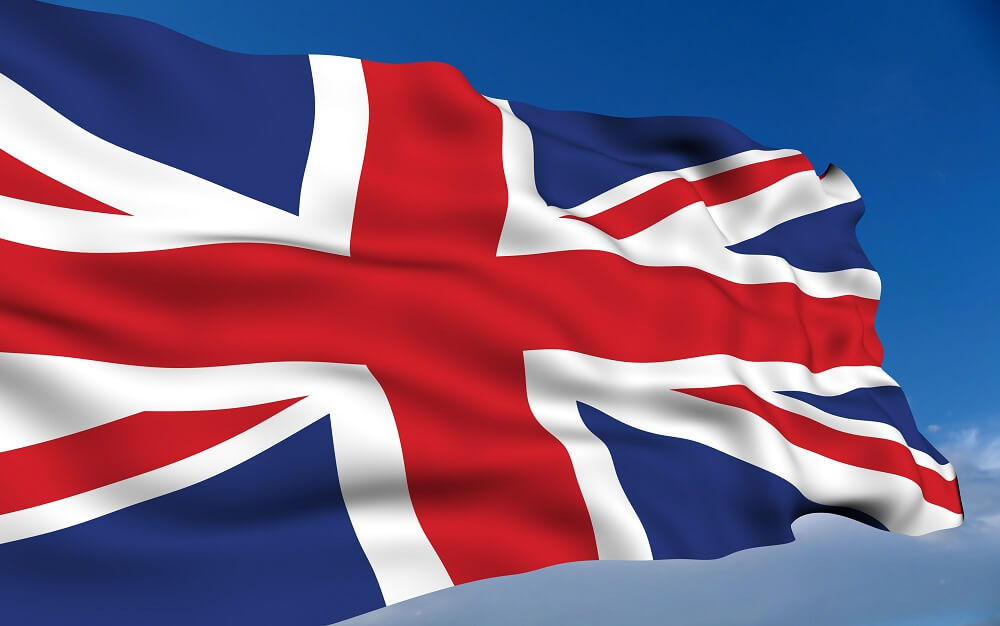 A waving Union Flag